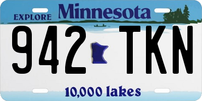 MN license plate 942TKN