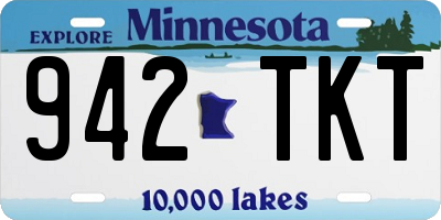MN license plate 942TKT