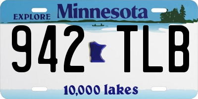 MN license plate 942TLB