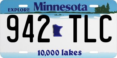 MN license plate 942TLC
