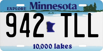 MN license plate 942TLL