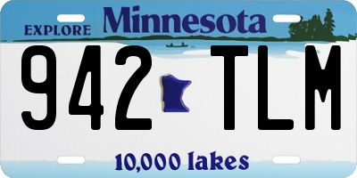 MN license plate 942TLM