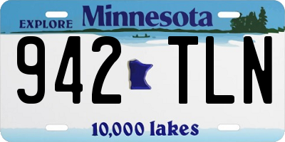 MN license plate 942TLN