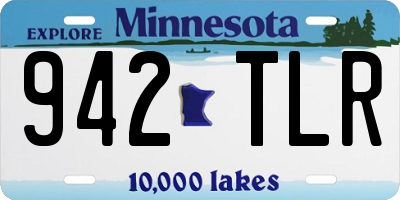 MN license plate 942TLR