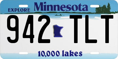 MN license plate 942TLT