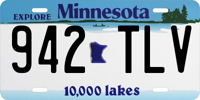 MN license plate 942TLV