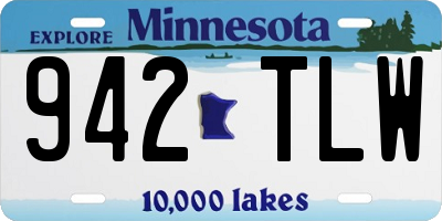 MN license plate 942TLW