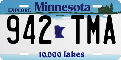 MN license plate 942TMA
