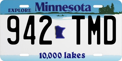 MN license plate 942TMD