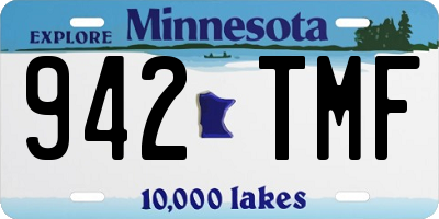 MN license plate 942TMF