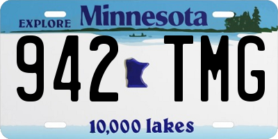 MN license plate 942TMG