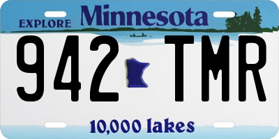 MN license plate 942TMR