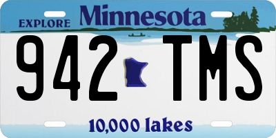 MN license plate 942TMS