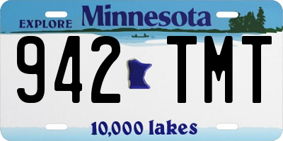 MN license plate 942TMT