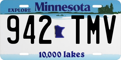MN license plate 942TMV