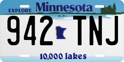MN license plate 942TNJ