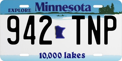 MN license plate 942TNP