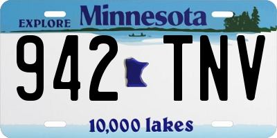 MN license plate 942TNV