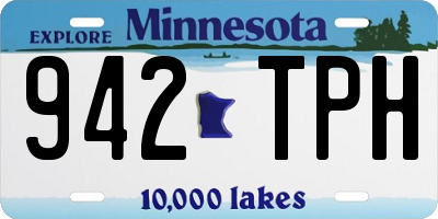 MN license plate 942TPH