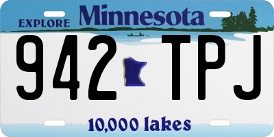 MN license plate 942TPJ