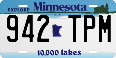 MN license plate 942TPM