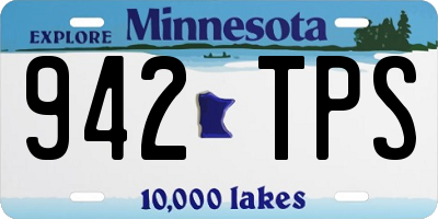 MN license plate 942TPS