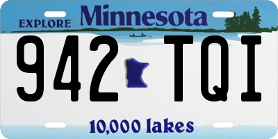 MN license plate 942TQI