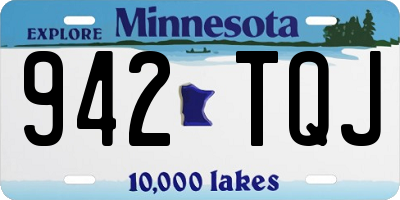 MN license plate 942TQJ