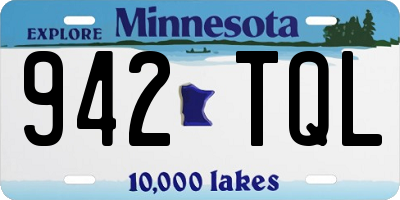 MN license plate 942TQL