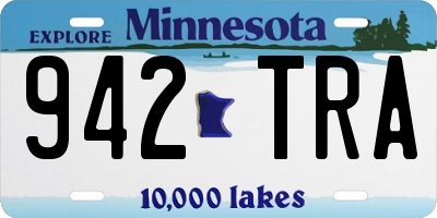 MN license plate 942TRA