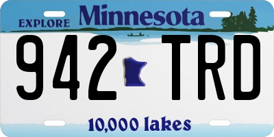 MN license plate 942TRD