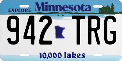MN license plate 942TRG