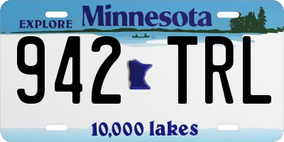 MN license plate 942TRL