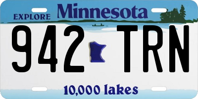 MN license plate 942TRN