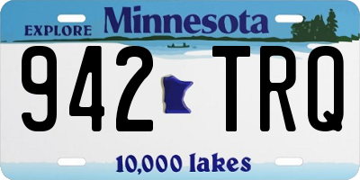 MN license plate 942TRQ
