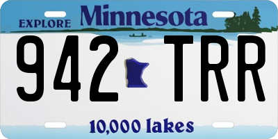 MN license plate 942TRR