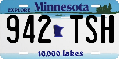 MN license plate 942TSH