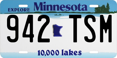 MN license plate 942TSM