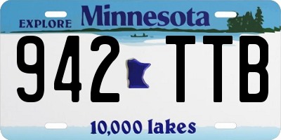 MN license plate 942TTB