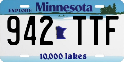 MN license plate 942TTF