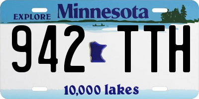 MN license plate 942TTH