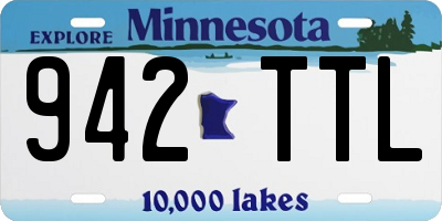 MN license plate 942TTL
