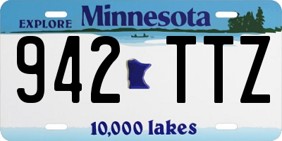 MN license plate 942TTZ