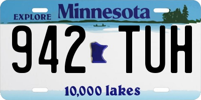 MN license plate 942TUH