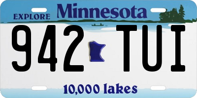 MN license plate 942TUI
