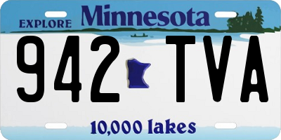 MN license plate 942TVA