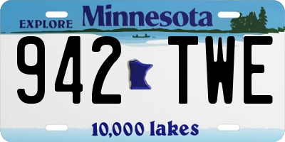MN license plate 942TWE
