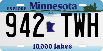 MN license plate 942TWH
