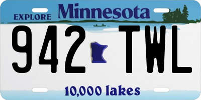 MN license plate 942TWL