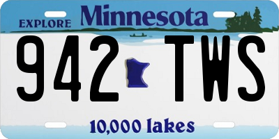 MN license plate 942TWS